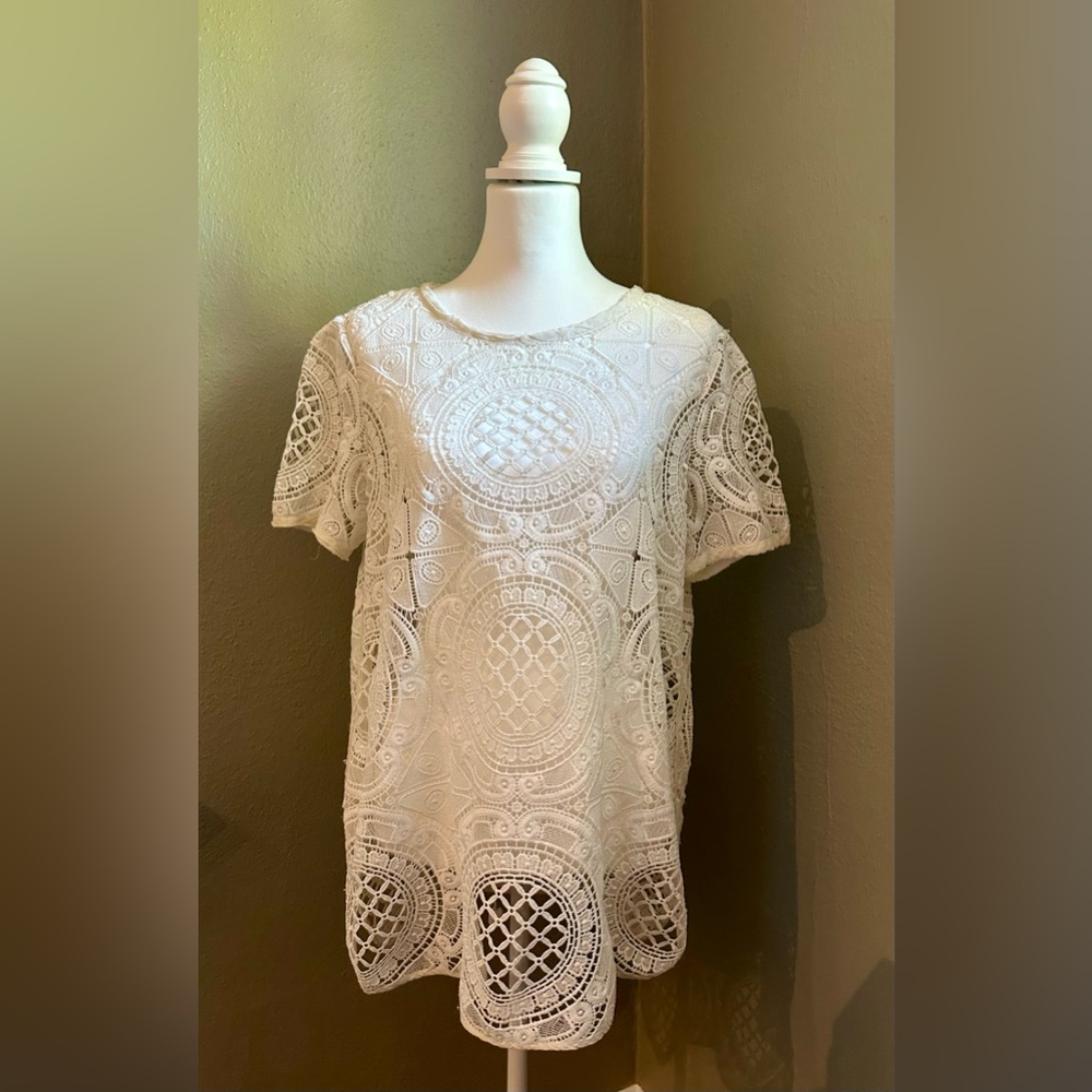 Sundance White Lace Top